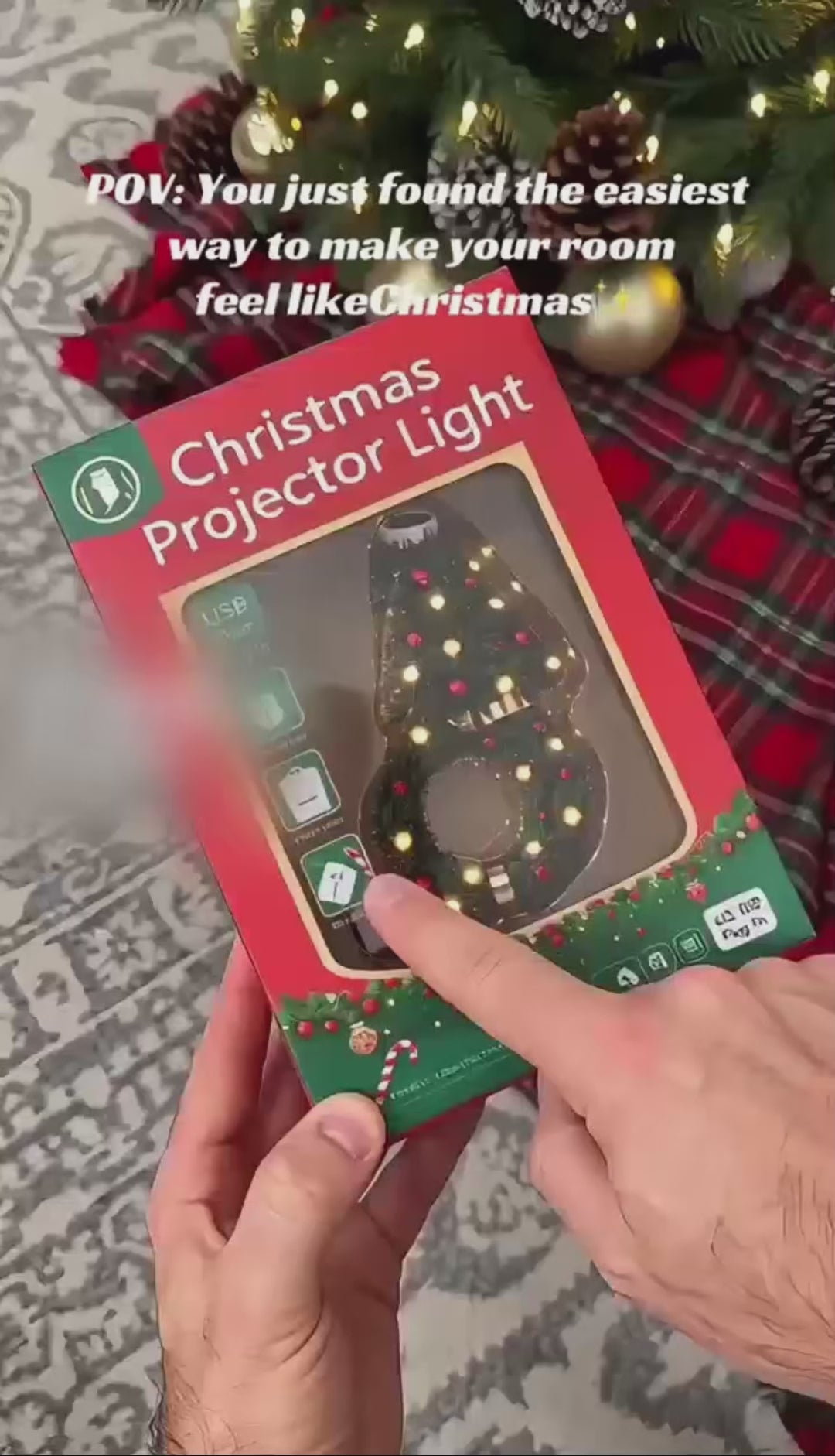 Lámpara proyector navideña AVENQO-Edición Especial Navidad